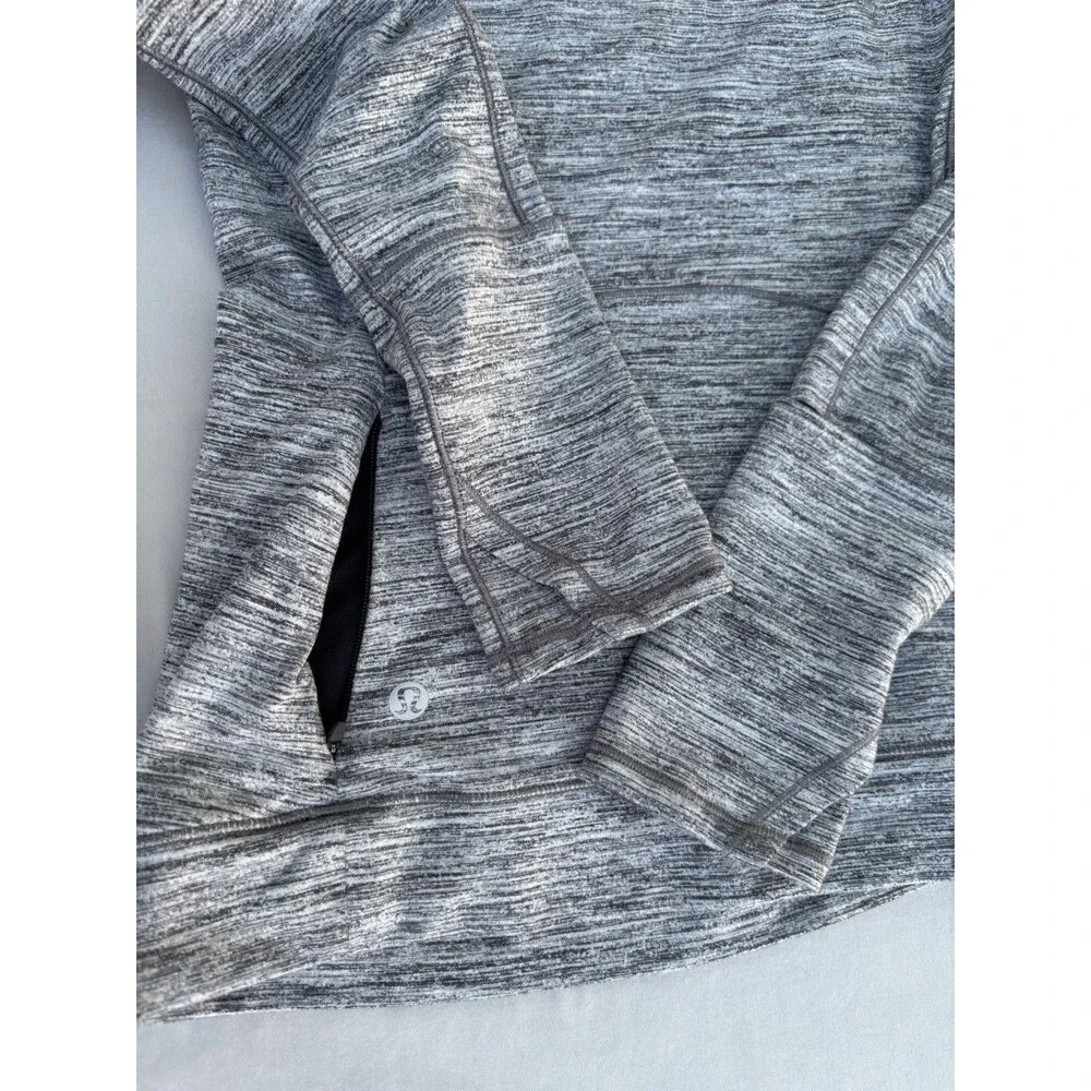 Lululemon Cypress Kiss Womens 6 Grey Long Sleeve Athleisure Train Running Shirt